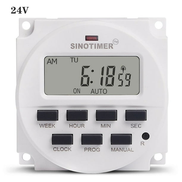 Power Supply 7 Days Weekly Programmable Digital Electronic Lighting Daily Timer